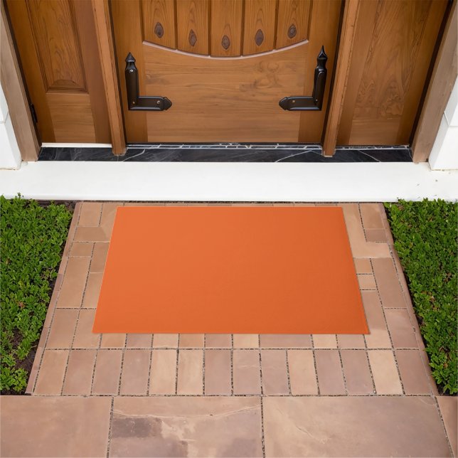 Spooky Colors - Deep Orange Door Mat Fußmatte (Außenbereich)