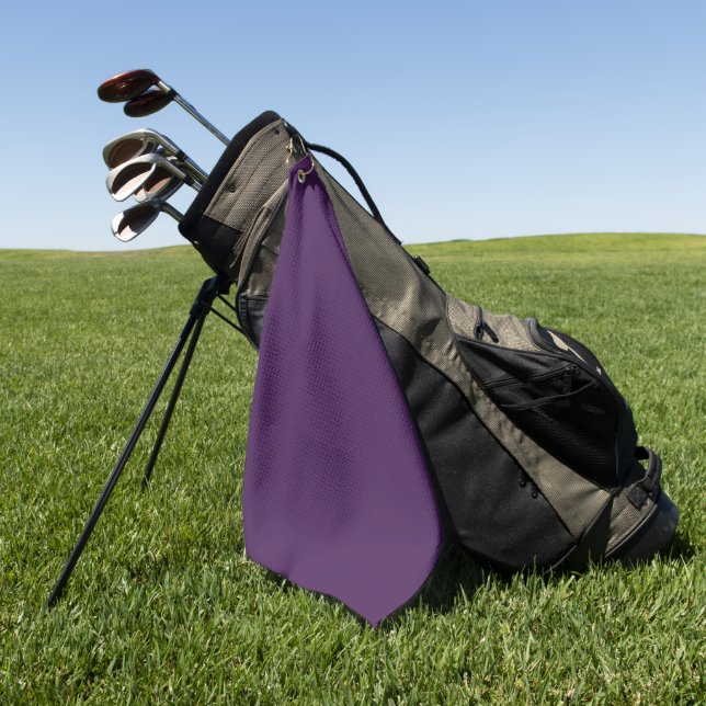 Spooky Colors - Tief Lila Golfhandtuch (Gras)