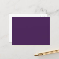 Spooky Colors - Tiefe Lila Postkarte