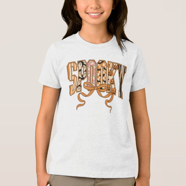 Spooky Coquette Halloween Aesthetic-66166 Tri-Blend Shirt (Vorderseite)