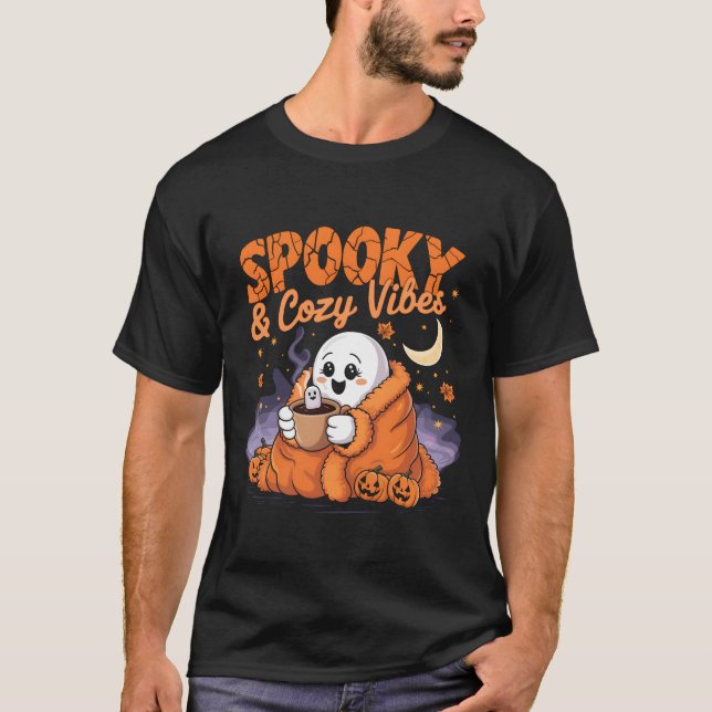 Spooky & Cosy Vibes T-Shirt (Vorderseite)