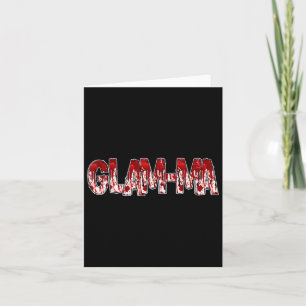 Spooky Creepy Oma Glam-ma Halloween-Kostüm Karte