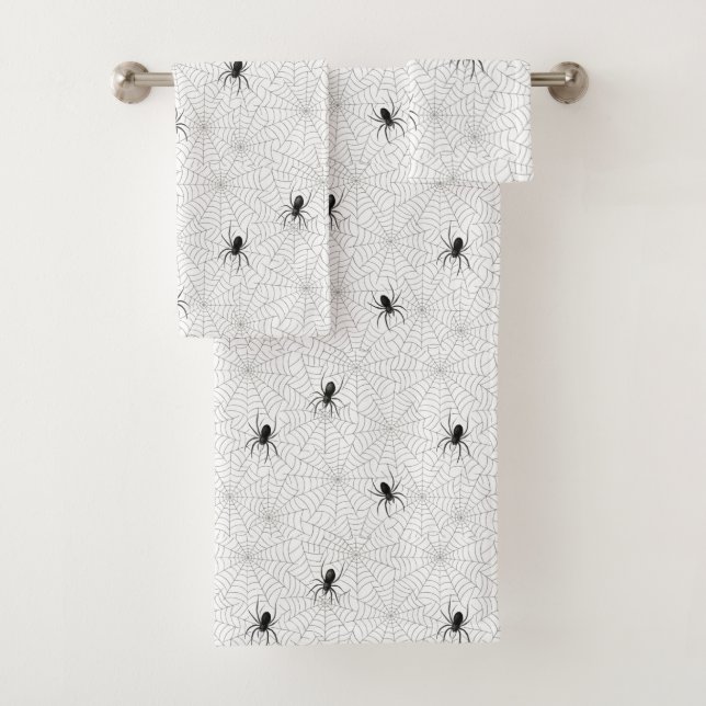 Spooky-Creepy-Spiegelementhaus Badhandtuch Set (Insitu)