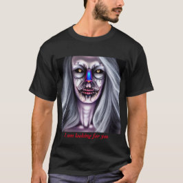 Spooky Creepy Woman T - Shirt
