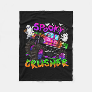 Spooky Crusher Monster Truck Ghost Spooky Saison H Fleecedecke