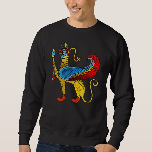 Spooky Cryptid Lazy Halloween Kostüm für Cryptozo Sweatshirt (Vorderseite)