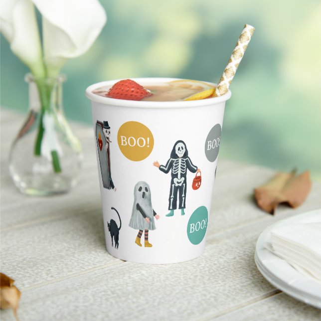 Spooky Cute Halloween | Kids Trick or Treat Party Pappbecher (In Situ)