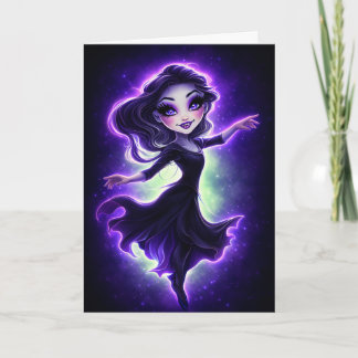 Spooky Cute Magical Character Card Karte