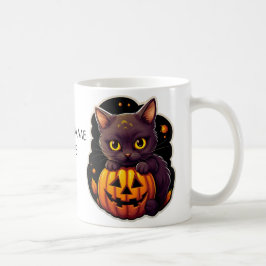 Spooky Cuteness Tasse #1 Cat & Pumpkin Halloween