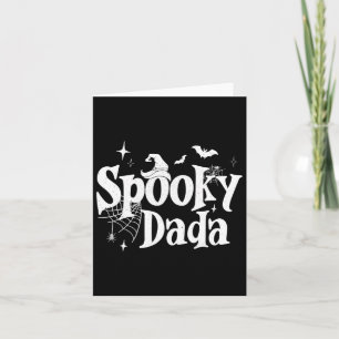 Spooky Dada Witch Funny Halloween Kostüm Vater Gra Karte