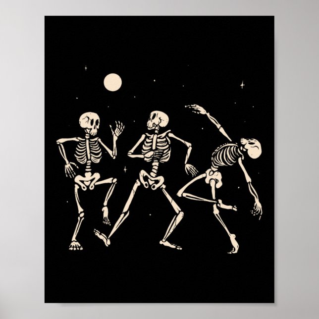 Spooky Dancing Skeletons Halloween Kostümmusik A Poster (Vorne)