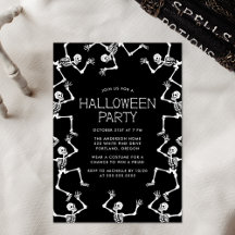 Spooky Dancing Skeletts Halloween-Party