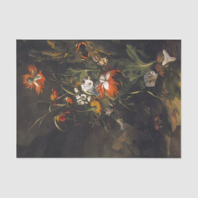Spooky Dark Blume Scene Seidenpapier (Vorderseite)