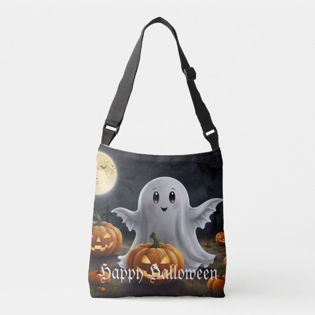 Spooky Delight: Ghoful Halloween Fun Tasche (Vorderseite)