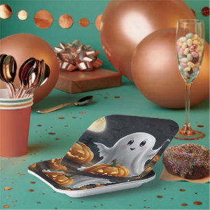 Spooky Delight: Hoher Halloween Spaß Pappteller