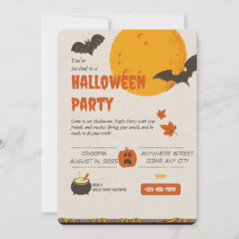 Spooky Dinge Halloween-Party Einladung