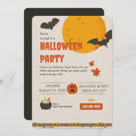Spooky Dinge Halloween-Party Einladung