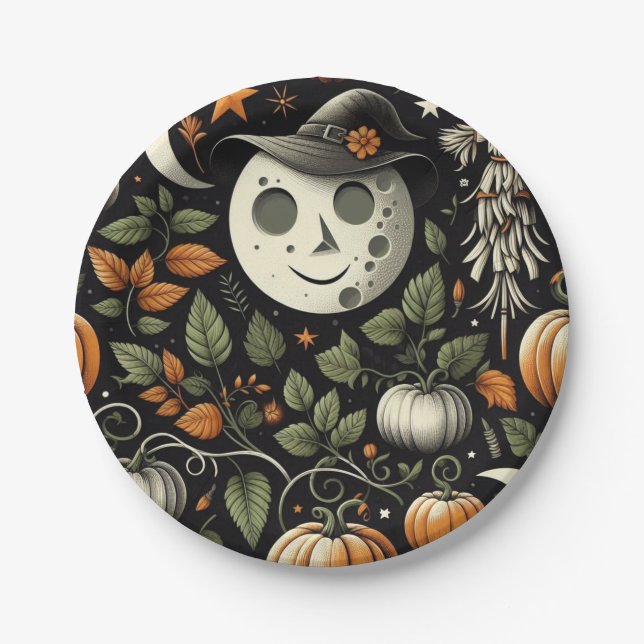 Spooky-Dinge Pappteller (Vorderseite)