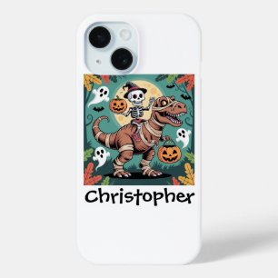 Spooky Dino Rider - Skelett auf Mummy T-Rex Case-Mate iPhone Hülle