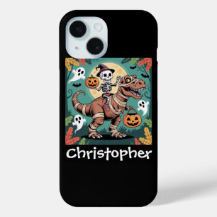 Spooky Dino Rider - Skelett auf Mummy T-Rex Case-Mate iPhone Hülle