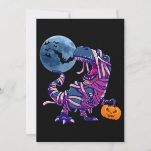 Spooky Dinosaurier Halloween Dinosaurier TRex mit  Einladung