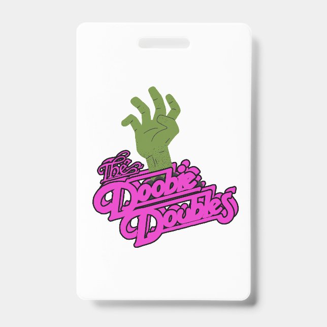 Spooky Doobie Doubles Halloween Name Tag Ausweis (Vorderseite)