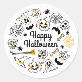 Spooky Doodle Halloween Sticker