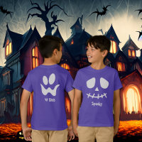 Spooky Dual White Face Front und Back Halloween