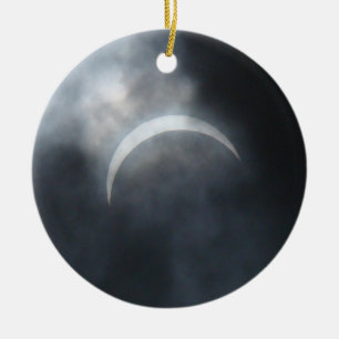 Spooky Eclipse Storm Clouds 2017 Keramikornament