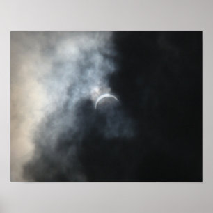 Spooky Eclipse Storm Clouds 2017 Poster