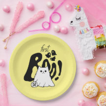 Spooky Ein Niedliches Halloween Ghost 1. Geburtsta