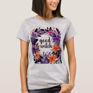 Spooky Elegance Halloween Blumenzeremonie T-Shirt