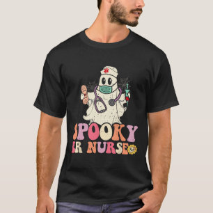 Spooky Emergency Room Nurse Funny Halloween Costum T-Shirt