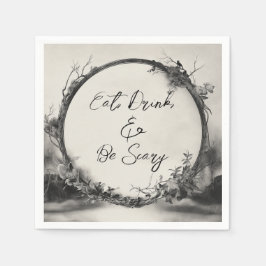 Spooky essen Drink Beängstigend Halloween Serviette