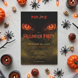 Spooky Evil Eyes Adult Halloween-Party Einladung