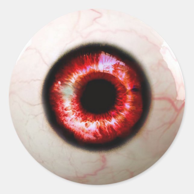 Spooky Eye - Halloween Runder Aufkleber (Vorderseite)