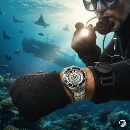 Spooky Eyeball Illustration Vintag 2025 Horror Armbanduhr