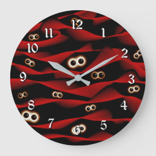 Spooky Eyes Wall Clock Große Wanduhr