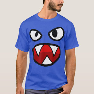 Spooky Face , Scary Angry Face Poiny Teeth  T-Shirt
