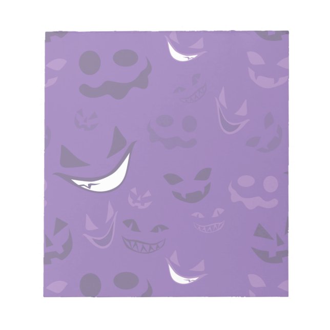 Spooky Faces Notizblock (Vorderseite)