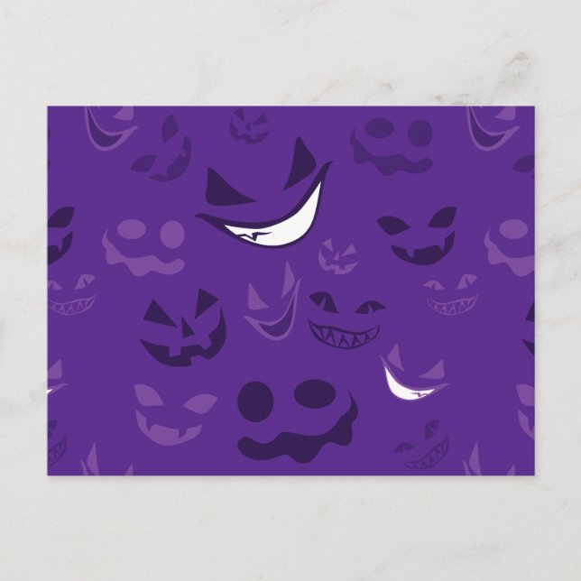 Spooky Faces Postkarte (Vorderseite)