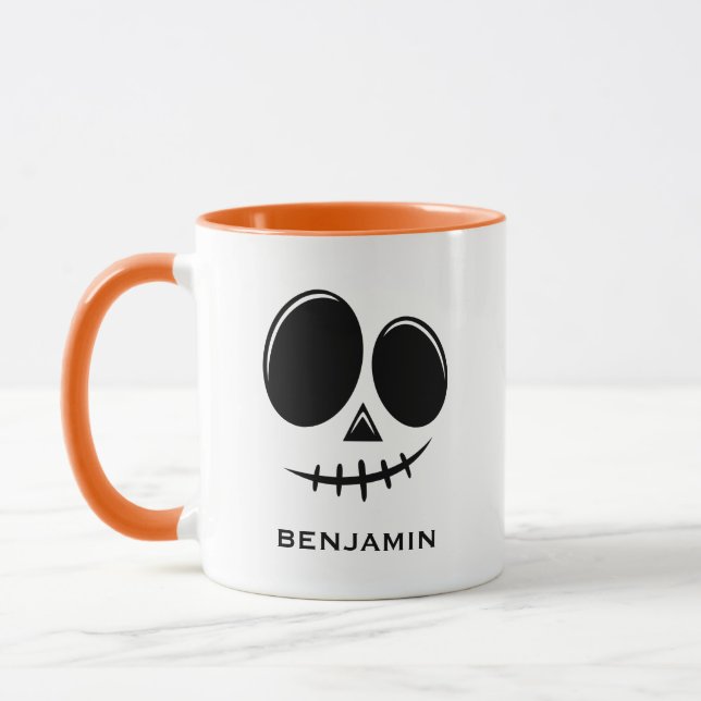 Spooky Fall Halloween Pumpkin-Tasse Tasse (Links)