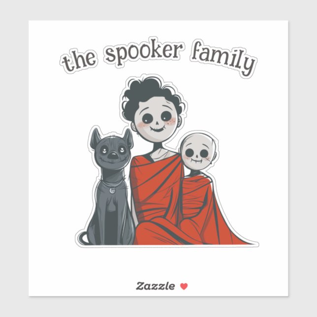 Spooky Family Aufkleber (Blatt)