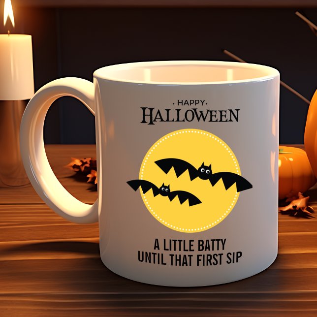 Spooky Fledermäuse, benutzerdefinierbar Halloween Kaffeetasse (Von Creator hochgeladen)