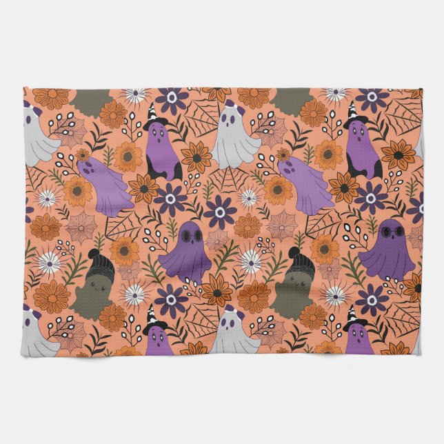 Spooky floral geschirrtuch (Horizontal)