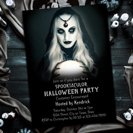 Spooky Fortune Teller Halloween Costume Party Einladung