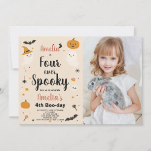Spooky Four Ever Kids Halloween Geburtstag Einladu Einladung