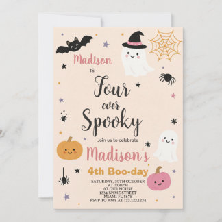 Spooky Four Kids Halloween Einladung