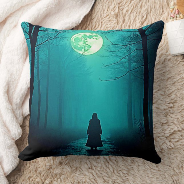 Spooky Full Moon Night Design Kissen (Decke)
