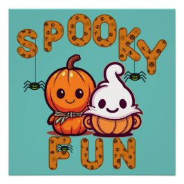 Spooky Fun Friends Poster